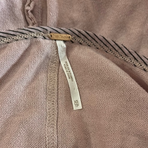 Bohemian Patchwork Top in Beige and Blue - Picture 2 of 15